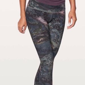 Lululemon marble effect cropped leggings